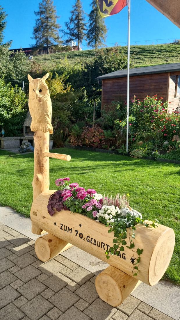 Pflanztrog zum Geburtstag aus Holz