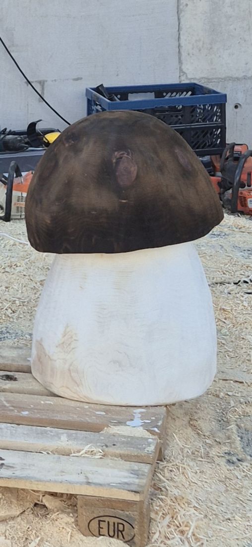 Steinpilz aus Holz